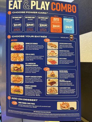 Menu photo 4 Dave & Buster's Concord - USA Concord, CA