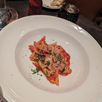Valentina's - Spicy Pasta without the meat split three ways - Italian Near Me - Dublin, Ohio Valentina's - Spicy Pasta without the meat split three ways - Italian Near Me - Dublin, Ohio
