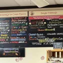 Flapdoodles Homemade Ice Cream - Menu