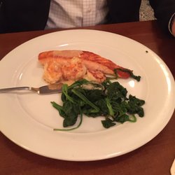 Kartoffelküche - 1/2 & 1/2.  Shrimp & salmon.  Portion too small