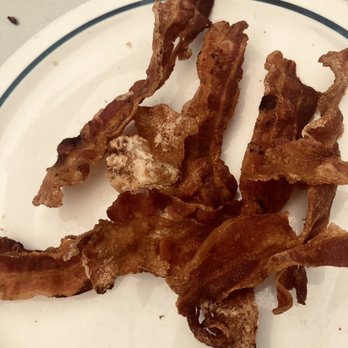 IHOP - Burnt bacon, the first batch was raw then they brought this out. smh - Breakfast & Brunch Near Me - Chino, California
