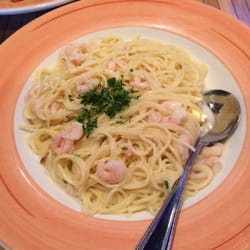 Restaurant Allegro - Spaghetti w Nordic shrimp (lunch version)