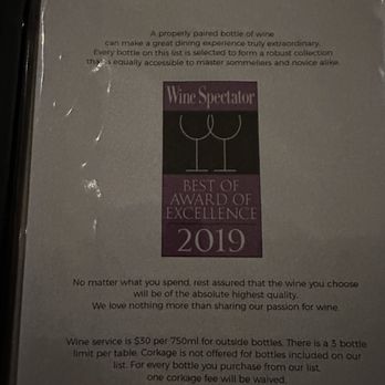 Michael's On Naples - Extensive wine menu - Italian Near Me - Long Beach, California