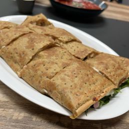 Garlic Chicken Pesto Crepe