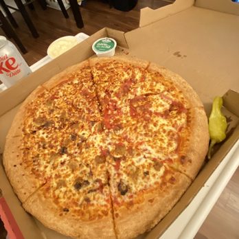 Papa Johns Pizza - Half and half pizza, dipping sauce and side pepper - Pizza Near Me - Scarborough, Ontario Papa Johns Pizza - Half and half pizza, dipping sauce and side pepper - Pizza Near Me - Scarborough, Ontario