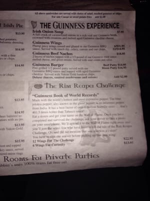 Menu photo 4 McKibbin's Irish Pub Montreal, QC Menu photo 4 McKibbin's Irish Pub Montreal, QC