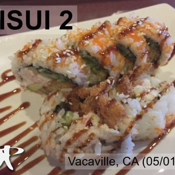 Hisui 2 - Spider Roll (Soft shell crab) $8 - Good; nice portions; not all filler - Sushi Bars Near Me - Vacaville, California