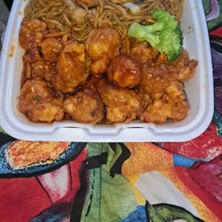 China Express - Delicious Orange Chicken and  Veg Lo Mein
