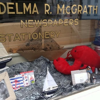 McGrath's - a red stuffed crab and other items in a window - Coffee & Tea Near Me - Northeast Harbor, Maine McGrath's - a red stuffed crab and other items in a window - Coffee & Tea Near Me - Northeast Harbor, Maine