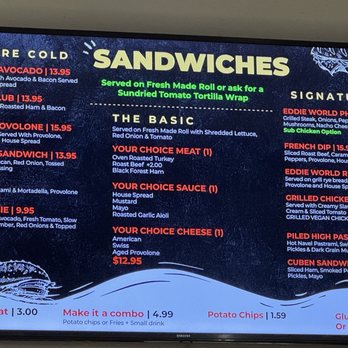 EddieWorld - Sandwiches menu - Service Stations Near Me - Yermo, California EddieWorld - Sandwiches menu - Service Stations Near Me - Yermo, California