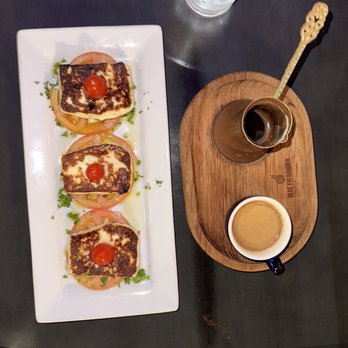 Blue Fig Garden - Cheese Halloumi Cheese Flatbread - Mediterranean Near Me - Cherry Hill, New Jersey