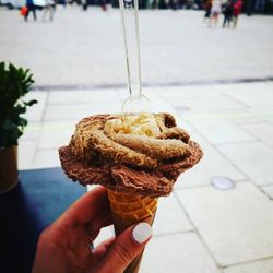 Amorino - Glace café, l'inimitable et cacahuète (juillet 2020)