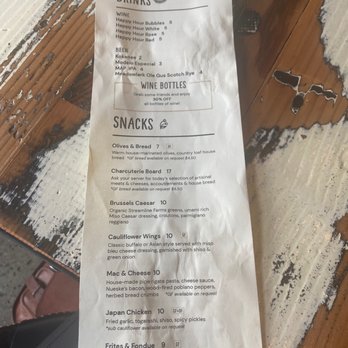 Revelry - Happy hour menu - Wine Bars Near Me - Bozeman, Montana