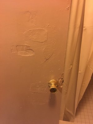 Photo of Broadway Motel - Oakland, CA, US. Bathroom door