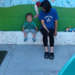 Justin with his favorite teacher Ms. Hannah, whom he fondly calls Mi Na Na Justin with his favorite teacher Ms. Hannah, whom he fondly calls Mi Na Na