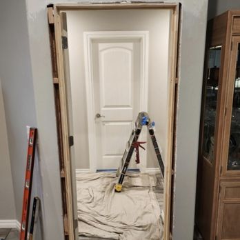 The Designated Handyman - New interior door installation continued - Painters Near Me - Bethany, Oklahoma