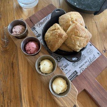 Magnolia Table - Jo's Buttermilk Biscuits with butter flight - Breakfast & Brunch Near Me - Waco, Texas