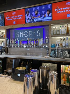 Photo of Shores Bar + Kitchen - San Marcos, CA, US. 20 handles of draft