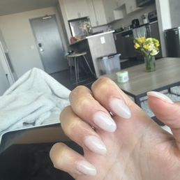 nails aren't filed even