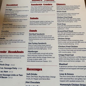 Spencer's Cafe - Menu - New American Near Me - Bakersfield, California