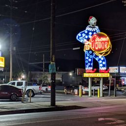 Circus Liquor neon clown sign Circus Liquor neon clown sign