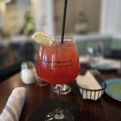 Cranberry peach mocktail I believe this was. The bar just whipped something together and it was fruity.