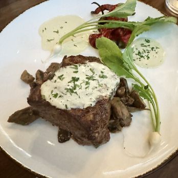 The Matheson - Ribeye over mushrooms with bearnaise $60 - Wine Bars Near Me - Healdsburg, California The Matheson - Ribeye over mushrooms with bearnaise $60 - Wine Bars Near Me - Healdsburg, California
