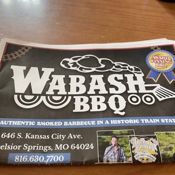 Wabash BBQ - the menu of the restaurant - Barbeque Near Me - Excelsior Springs, Missouri Wabash BBQ - the menu of the restaurant - Barbeque Near Me - Excelsior Springs, Missouri