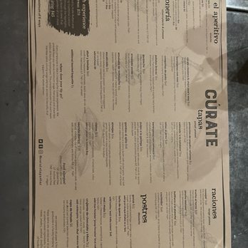 Cúrate - Menu - Tapas Bars Near Me - Asheville, North Carolina