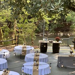 The Oar House - Getting ready for a beautiful reception on the Veranda