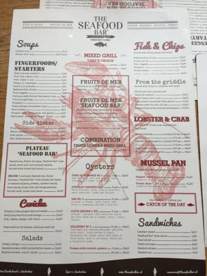 Menu photo 8 The Seafood Bar Amsterdam, NH Menu photo 8 The Seafood Bar Amsterdam, NH