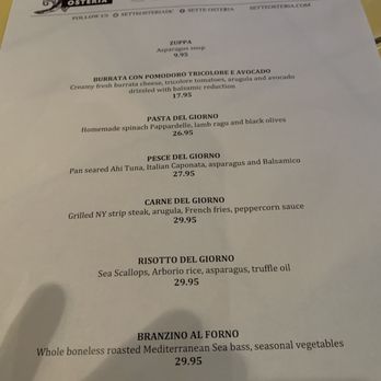 Sette Osteria - Italian Near Me - Washington, DC, District of Columbia
