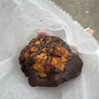 CHOCnyc - The famous caramelizedr croissant ( think pan fried til crispy) THEN dipped in chocolate.  It's around $6.50 but worth the splurge. - Desserts Near Me - New York, New York
