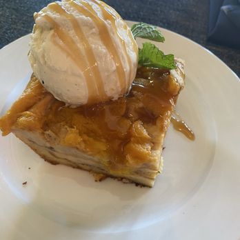 Mankas Grill - peach bread pudding - American Near Me - Fairfield, California Mankas Grill - peach bread pudding - American Near Me - Fairfield, California