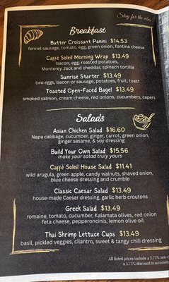 Menu photo 3 Caffe Soleil Salinas, CA Menu photo 3 Caffe Soleil Salinas, CA