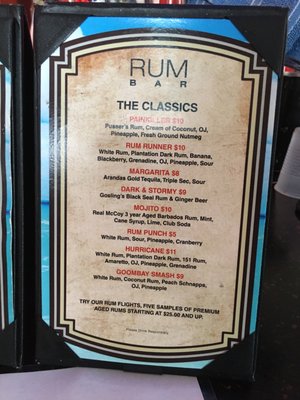 Menu photo 5 The Rum Bar Key West, FL Menu photo 5 The Rum Bar Key West, FL