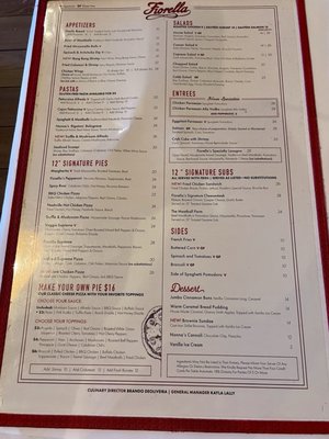 Menu photo 1 Fiorella's Italian Kitchen Oxon Hill, MD Menu photo 1 Fiorella's Italian Kitchen Oxon Hill, MD