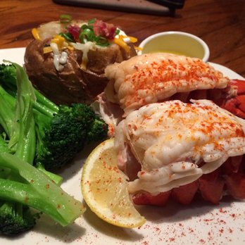 Outback Steakhouse - Steamed Lobster Tail with baked potato and broccoli. It was delicious! - Steakhouses Near Me - Stockbridge, Georgia Outback Steakhouse - Steamed Lobster Tail with baked potato and broccoli. It was delicious! - Steakhouses Near Me - Stockbridge, Georgia