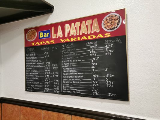 Menu photo 1 Bar La Patata Cornella de Llobregat, B
