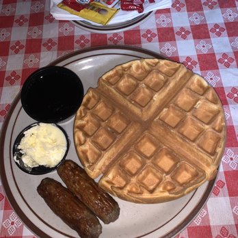 Harold's Corral - This is the Wagon Wheel Waffle! It's so delicious and made perfectly! - Steakhouses Near Me - Cave Creek, Arizona