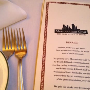 Metropolitan Grill - Table set up. - American Near Me - Seattle, Washington