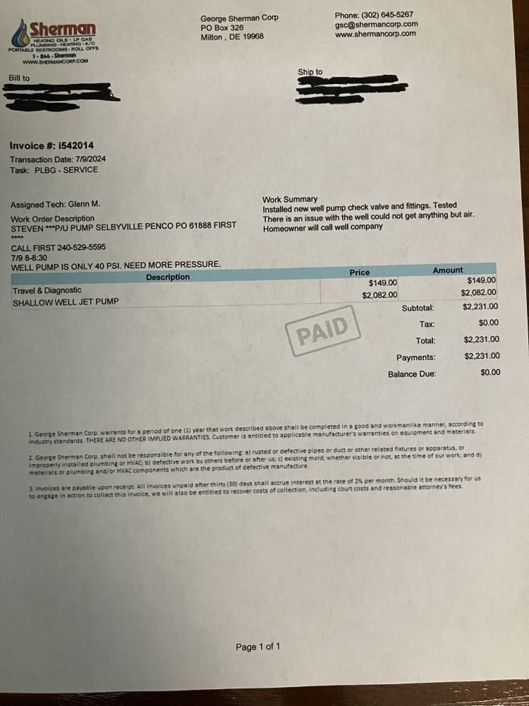 Slide of George Sherman Plumbing & Heating