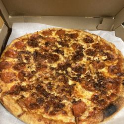 Rita’s House Of Pizza - Large pepperoni and bacon.