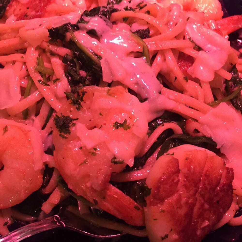 Geddy's - Shrimp and scallop scampi - Seafood Near Me - Bar Harbor, Maine Geddy's - Shrimp and scallop scampi - Seafood Near Me - Bar Harbor, Maine
