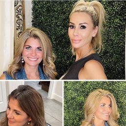 "Before and after" pictures of my balayage turned blonde! Very happy with Erica's work on my darker blonde hair! "Before and after" pictures of my balayage turned blonde! Very happy with Erica's work on my darker blonde hair!