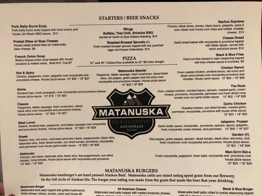 Menu photo 6 Matanuska Brewing - Midtown Anchorage Anchorage, AK