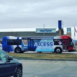 Axcess Accident Center of American Fork - Axcess Accident Center bus advertising. Chiropractic treatment,  auto accident treatment in American Fork.