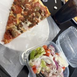 Times Square Pizzeria - Meat Lovers Slice with Side Salad and Drink (Lunch Special)