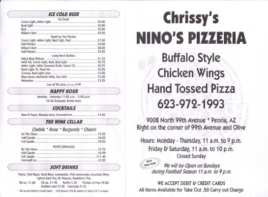 Menu photo 8 Ralph’s Nino's Pizzeria Peoria, AZ Menu photo 8 Ralph’s Nino's Pizzeria Peoria, AZ