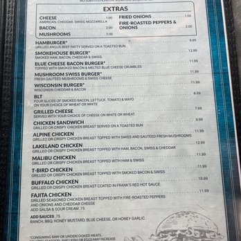 The Thirsty Whale - a menu for sandwiches - Bars Near Me - Minocqua, Wisconsin The Thirsty Whale - a menu for sandwiches - Bars Near Me - Minocqua, Wisconsin